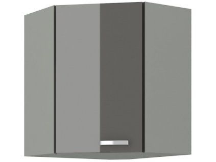Kuchyňská skříňka Grey - horní rohová 60x60 GN-72 1F (45°)