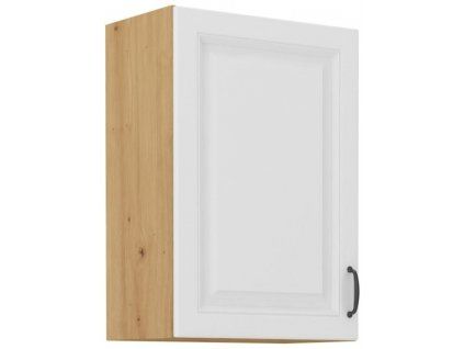Kuchyňská skříňka Stilo WHAR - horní 50 G-72 1F, bílá + Artisan