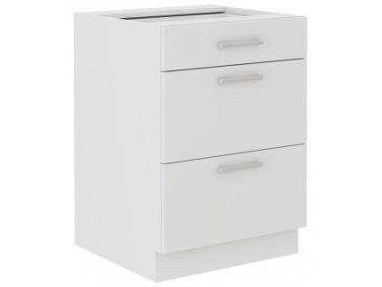 Kuchyňská skříňka Eko White - dolní 60 D 3S šuplíková
