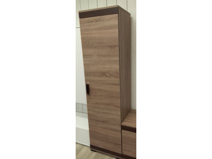 Policová skříň Petr P3/50 cm, dub Trufla/wenge - SKLADEM 1 ks