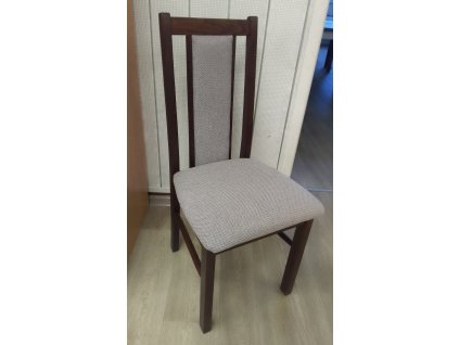 Židle Bos 14 (ořech + béžová) - SKLADEM 1 ks