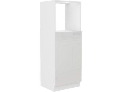 Kuchyňská skříňka Lara White - 60 DKPL-162 1F sloupek se zabudovanou troubou, dvířka