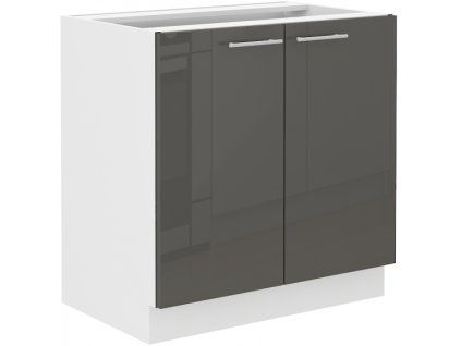 Kuchyňská skříňka Lara Grey - dolní 80 ZL 2F dřezová