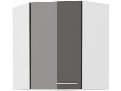 Kuchyňská skříňka Lara Grey - horní rohová 60x60 GN-72 1F (45°)