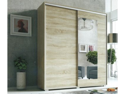 Šatní skříň s posuvnými dveřmi Viva -160 cm