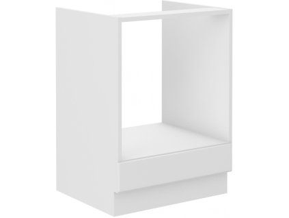 Kuchyňská skříňka Stilo WHWH - dolní 60 D GAZ pro vestavný sporák, bílá + bílá