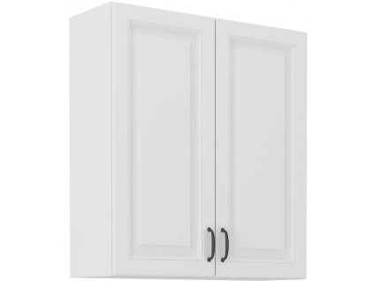 Kuchyňská skříňka Stilo WHWH - horní 80 G-90 2F, bílá + bílá