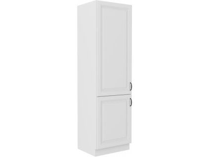 Kuchyňská skříňka Stilo WHWH - 60 LO-210 2F sloupek pro zabudování lednice, bílá + bílá