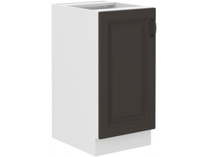 Kuchyňská skříňka Stilo GRWH - dolní 40 D 1F, grafit + bílá