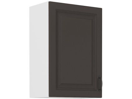Kuchyňská skříňka Stilo GRWH - horní 50 G-72 1F, grafit + bílá