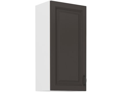 Kuchyňská skříňka Stilo GRWH - horní 45 G-90 1F, grafit + bílá