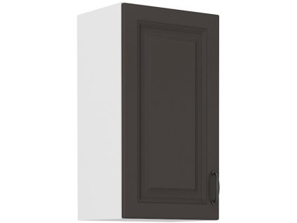 Kuchyňská skříňka Stilo GRWH - horní 40 G-72 1F, grafit + bílá