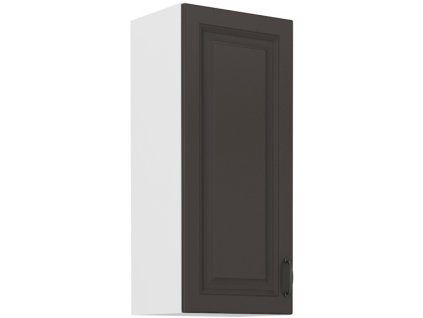 Kuchyňská skříňka Stilo GRWH - horní 40 G-90 1F, grafit + bílá