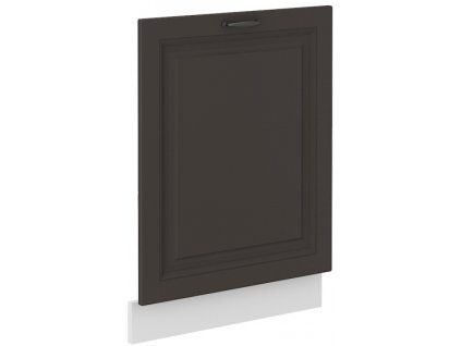 Kuchyňská skříňka Stilo GRWH - ZM 713 x 596 dvířka pro vestavnou myčku, grafit + bílá