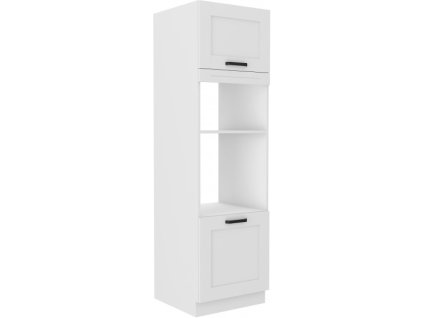 Kuchyňská skříňka Luna WHWH - 60 DPM-210 2F sloupek se zabudovanou troubou a mikrovlnkou, dvířka