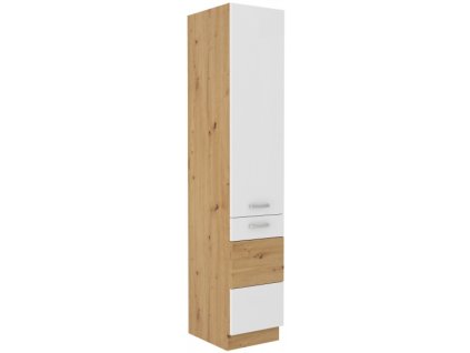 Kuchyňská skříňka Artisan bílý lesk - potravinová 40 DK - 210 2F