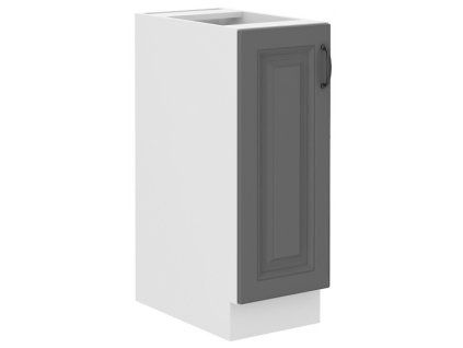 Kuchyňská skříňka Stilo DustGRWH - dolní 30 D Cargo, Dust Grey + bílá