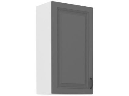 Kuchyňská skříňka Stilo DustGRWH - horní 50 G-90 1F, Dust Grey + bílá