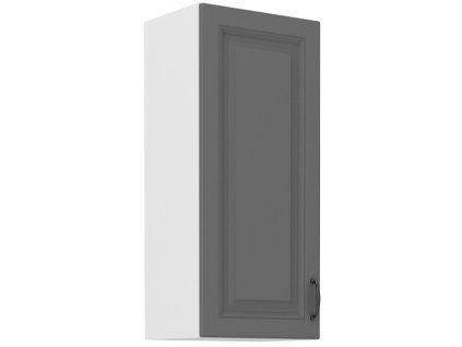 Kuchyňská skříňka Stilo DustGRWH - horní 40 G-90 1F, Dust Grey + bílá