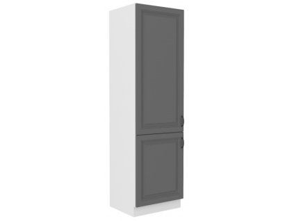 Kuchyňská skříňka Stilo DustGRWH - potravinová 60 DK-210 2F, Dust Grey + bílá