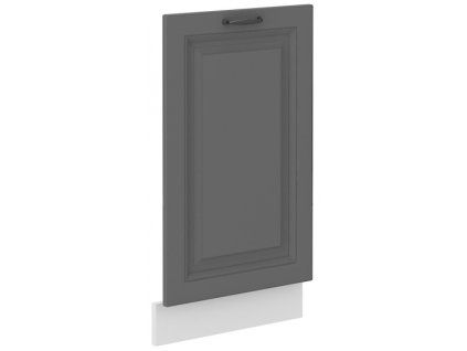 Kuchyňská skříňka Stilo DustGRWH - ZM 713 x 446 cm dvířka pro vestavnou myčku, Dust Grey + bílá
