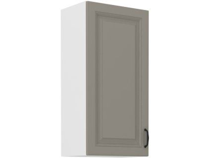 Kuchyňská skříňka Stilo ClayGRWH - horní 45 G-90 1F, Clay Grey + bílá