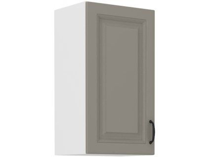 Kuchyňská skříňka Stilo ClayGRWH - horní 40 G-72 1F, Clay Grey + bílá