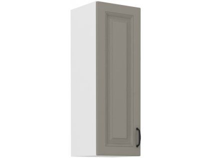 Kuchyňská skříňka Stilo ClayGRWH - horní 30 G-90 1F, Clay Grey + bílá