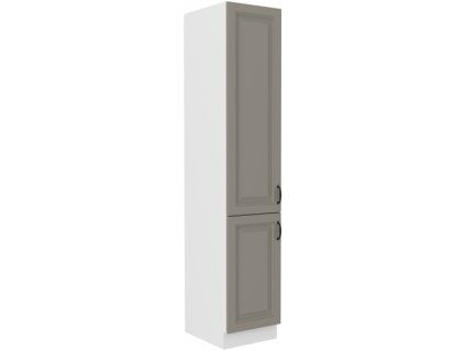 Kuchyňská skříňka Stilo ClayGRWH - potravinová 40 DK-210 2F, Clay Grey + bílá