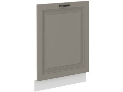 Kuchyňská skříňka Stilo ClayGRWH - ZM 713 x 596 cm dvířka pro vestavnou myčku, Clay Grey + bílá