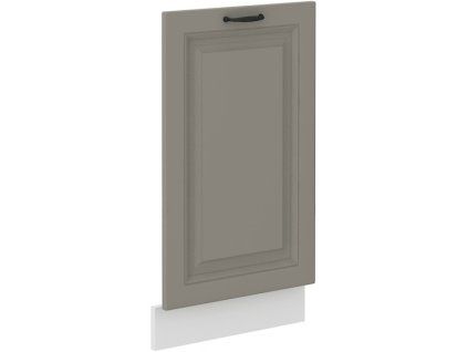 Kuchyňská skříňka Stilo ClayGRWH - ZM 713 x 446 cm dvířka pro vestavnou myčku, Clay Grey + bílá