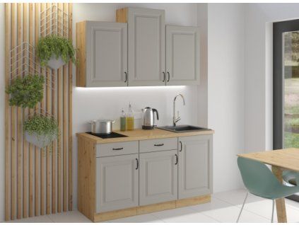 Kuchyňská linka Stilo ClayGRAR - Sestava 4, Clay Grey + Artisan