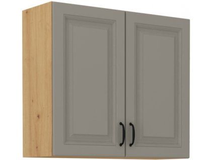 Kuchyňská skříňka Stilo ClayGRAR - horní 80 G-72 2F, Clay Grey + Artisan