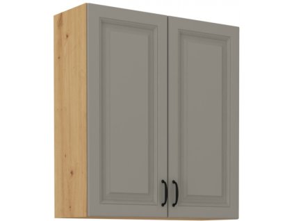 Kuchyňská skříňka Stilo ClayGRAR - horní 80 G-90 2F, Clay Grey + Artisan