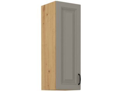 Kuchyňská skříňka Stilo ClayGRAR - horní 40 G-90 1F, Clay Grey + Artisan