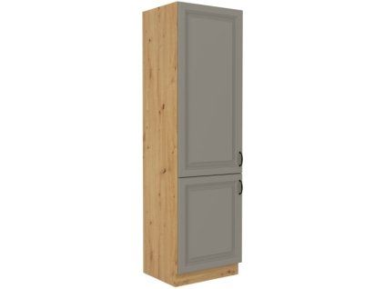 Kuchyňská skříňka Stilo ClayGRAR - potravinová 60 DK-210 2F, Clay Grey + Artisan