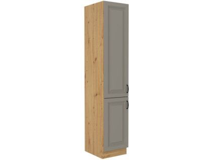 Kuchyňská skříňka Stilo ClayGRAR - potravinová 40 DK-210 2F, Clay Grey + Artisan