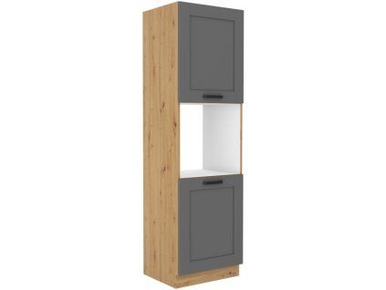Kuchyňská skříňka Luna DustGRAR - 60 DP-210 2F sloupek se zabudovanou troubou, dvířka