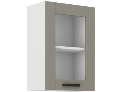 Kuchyňská skříňka Luna ClayGRWH - horní vitrína 40 GS-72 1F