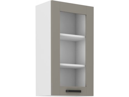 Kuchyňská skříňka Luna ClayGRWH - horní vitrína 40 GS-90 1F