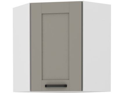 Kuchyňská skříňka Luna ClayGRWH - horní rohová 60x60 GN-72 1F (°45)