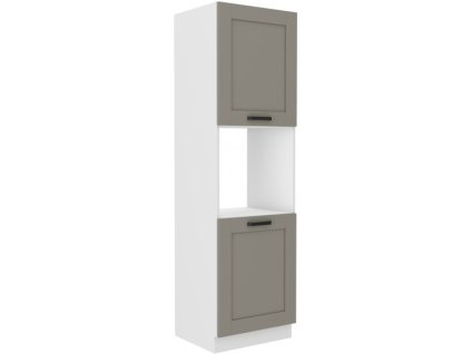 Kuchyňská skříňka Luna ClayGRWH - 60 DP-210 2F sloupek se zabudovanou troubou, dvířka