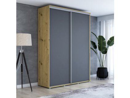 Šatní skříň Majda   šířka 200 cm, výška 242 cm