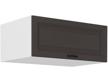 Kuchyňská skříňka Stilo GRWH - horní výklop 80 NAGU-36 1F, grafit + bílá