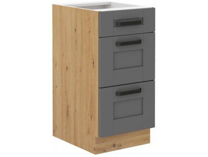 Kuchyňská skříňka Luna DustGRAR - dolní 40 D 3S šuplíková PREMIUM BOX
