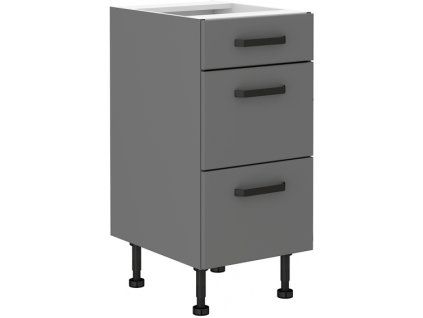 Kuchyňská skříňka Nessa/ANT - dolní 40 D 3S šuplíková PREMIUM BOX