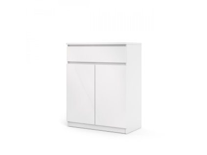 Komoda Simplicity 234 bílý lesk