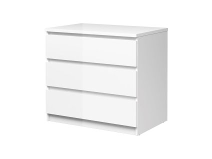 Komoda Simplicity 235 bílý lesk