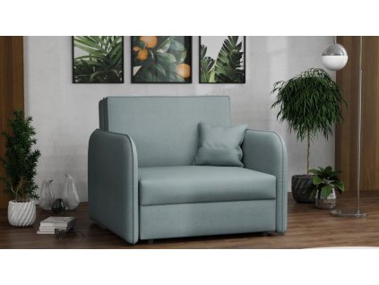 Rozkládací křeslo Vivian Loft I Mono 237 světle zelená