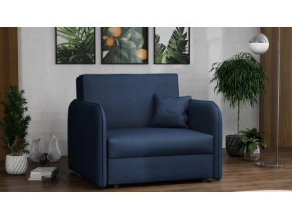 Rozkládací křeslo Vivian Loft I Mono 241 tmavě modrá